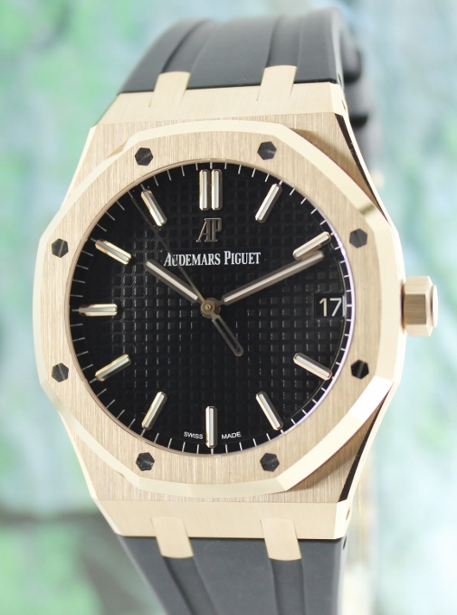 (image for) LIKE NEW UNPOLISHED AP ROYAL OAK 18K ROSE GOLD / 15500OR.00.D002CR.01